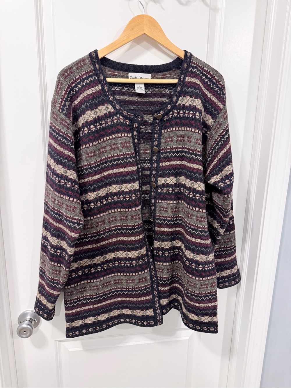 Nordic/Scandinavian Wool Cardigan - Picture 2 of 12
